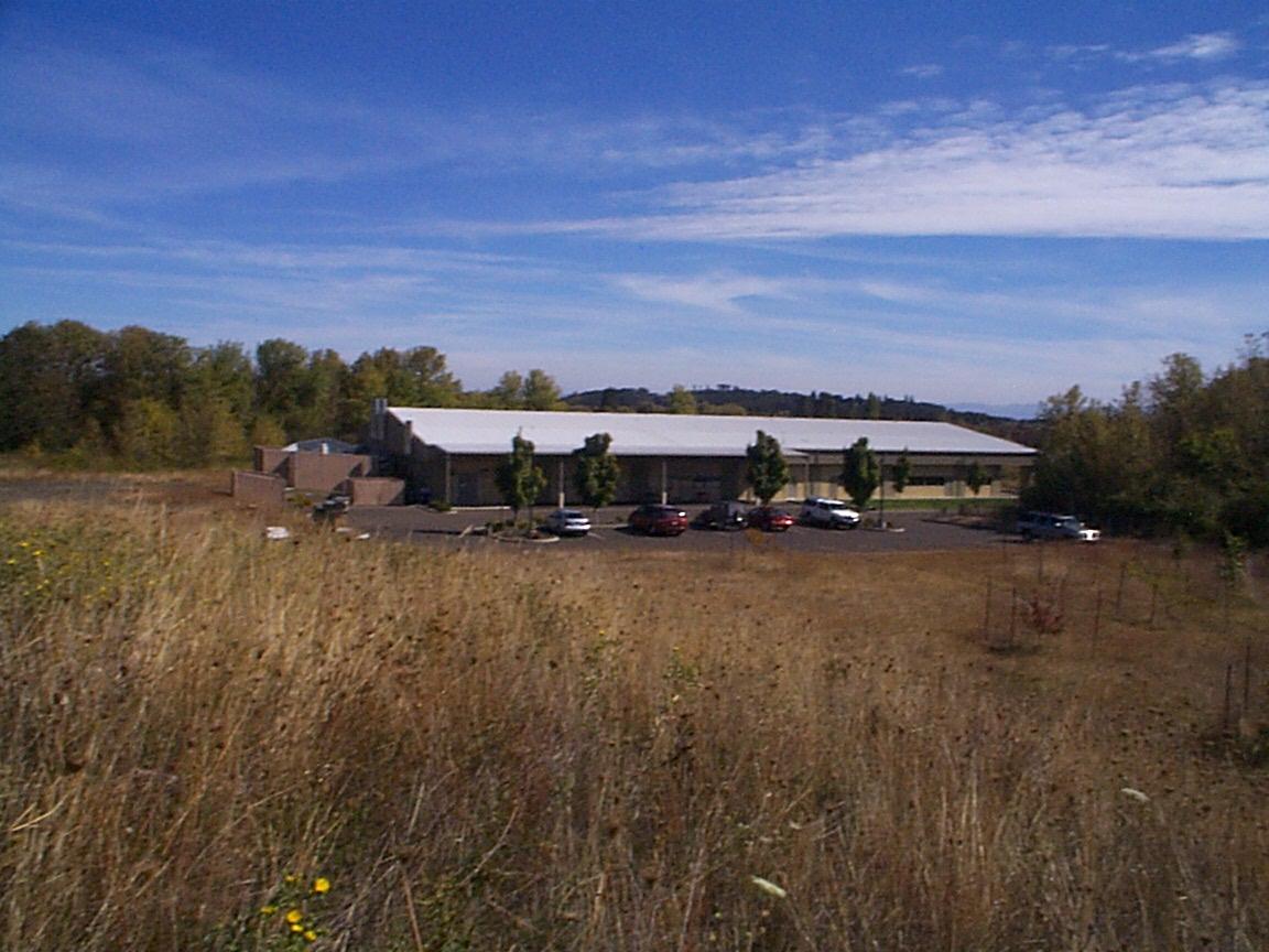 Picture of the Gene Tools facility where Morpholinos are made in Philomath, Oregon, taken from the hill to the east